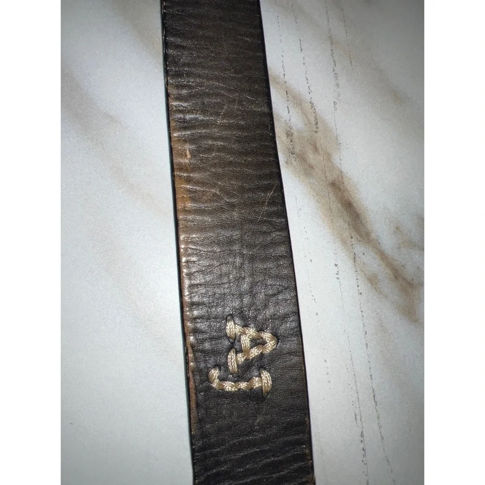 Vintage ARMANI JEANS LEATHER MEN’S BELT